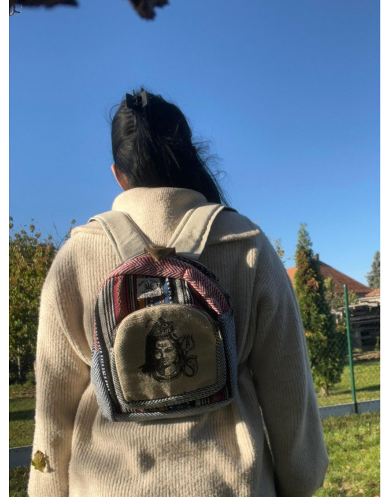 Ethno batoh z konope - SHIVA malý